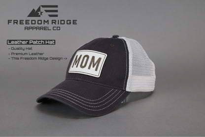 Richardson 111 Leather Patch - "MOM"