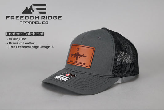 Richardson 112 - Leather Patch "Come And Take It"