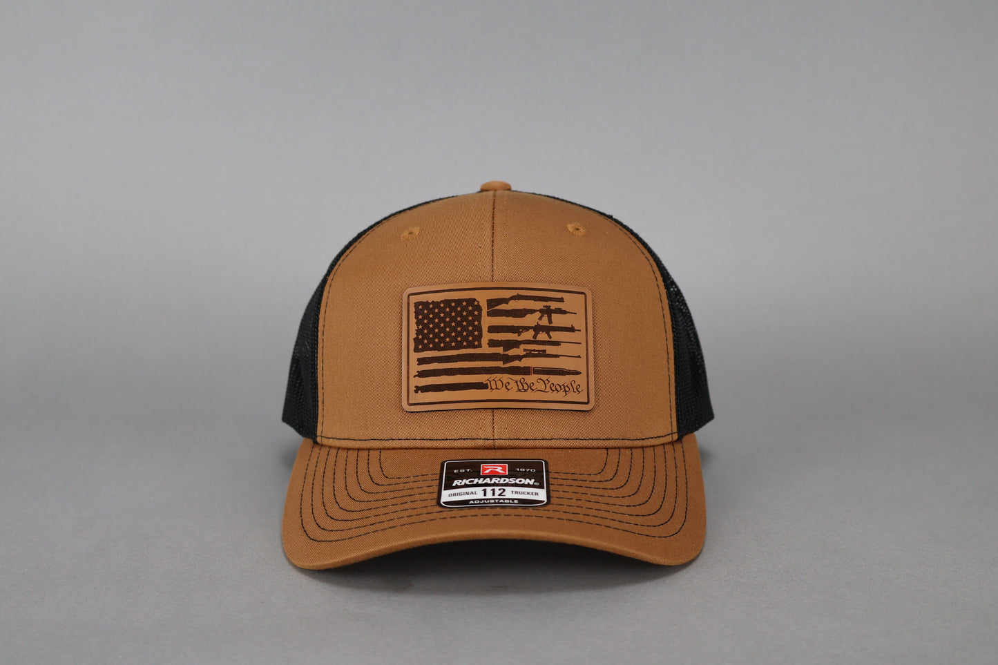 Richardson 112 - Leather Patch "We The People Gun Flag"