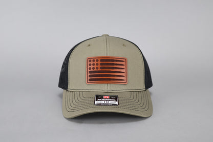 Richardson 112 - Leather Patch "Bullet Flag"