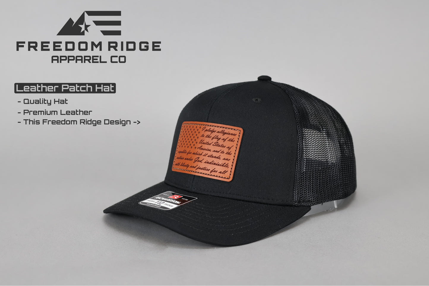 Richardson 112 - Leather Patch "Pledge Flag"